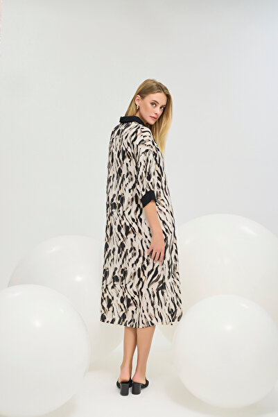 GİZZEY 21261 ΓΥΝΑΙΚΕΙΟ ΦΟΡΕΜΑ ΜΕ ΠΟΥΛΟΥΡΙΑ ΜΑΚΡΥ ΦΟΡΕΜΑ