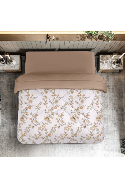 unique home collection لحاف مزدوج قابل للعكس لجميع المواسم من يونيك هوم - ١٦٠...