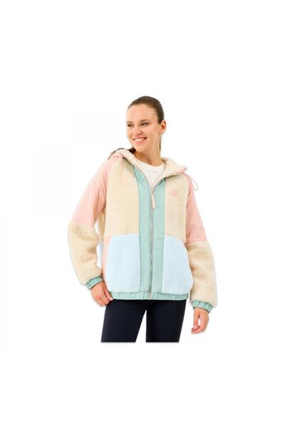 SKECHERS S232311 W Outdoor Fleece Full Zip Sherpa Pembe Kadın Ceket