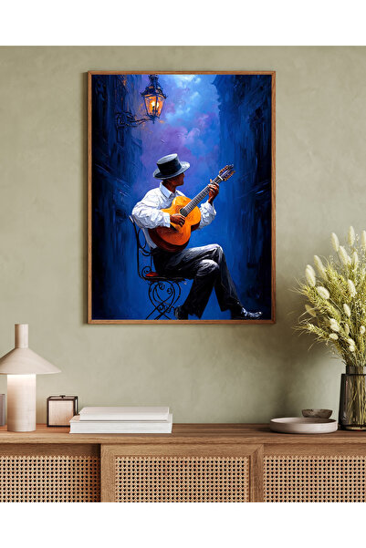 Tuba Decor Tablo dintr-o singură bucată cu rame din lemn pentru sufragerie, s...