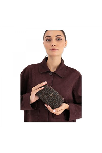 Benetton United Colors Of Bnt_1661 10X16,5X3,5 Kahverengi Unisex Cüzdan