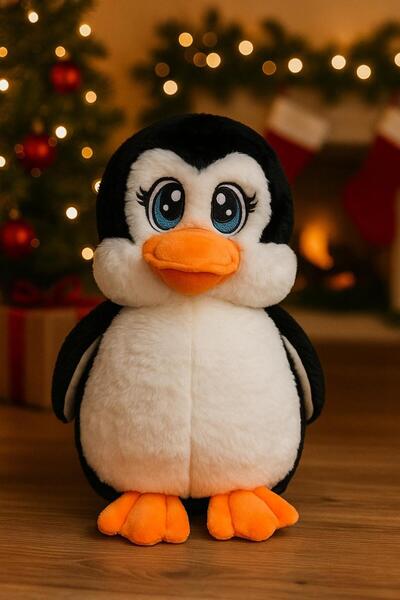 scntoys Pingu 40CM Uyku Arkadasi Ve Sevimli Penguen Pelus Oyuncak İçi Dolgulu...