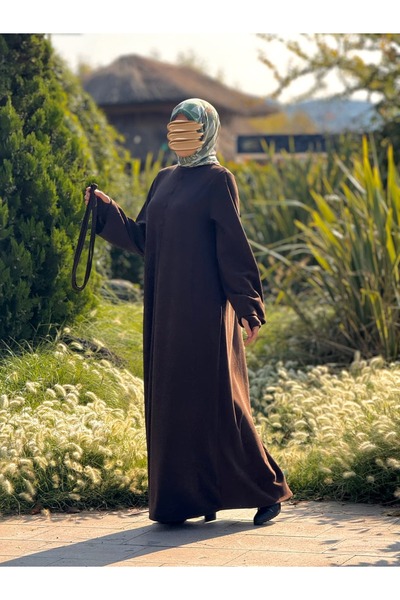 Nissra Ankanoor Plated Buttoned Sleeved Knitted Dress Anka255114