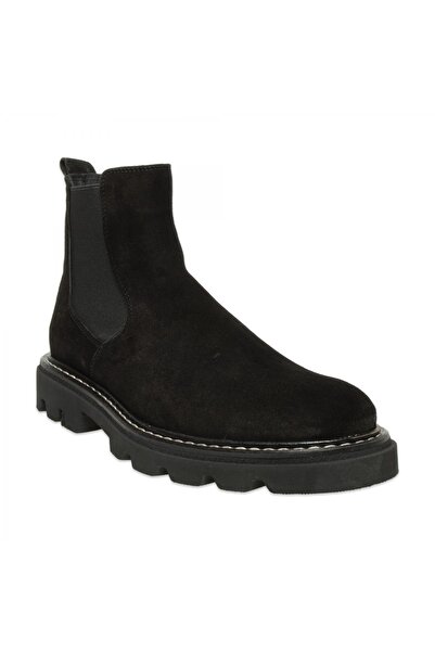 MARCOMEN 22335 Casual Ithal Süet Siyah Erkek Bot
