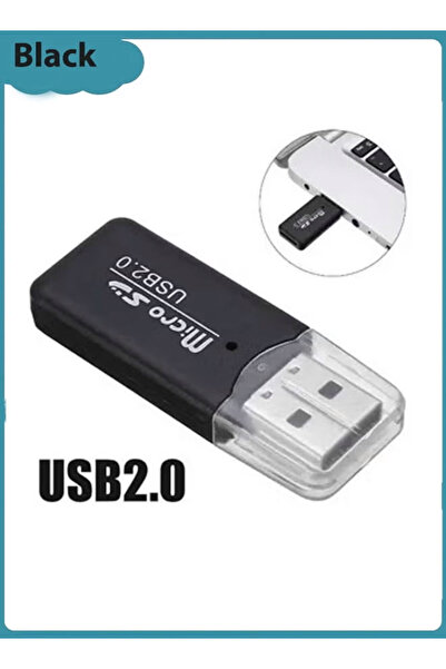 Generic قارئ بطاقات USB 2.0 Micro SD TF عالي السرعة محمول للهواتف التي تعمل ب...