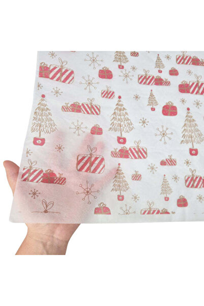 Papette Set 25 buc Hârtie de mătase model Crăciun Santa’s Gift Lab 17g – format 50x75cm