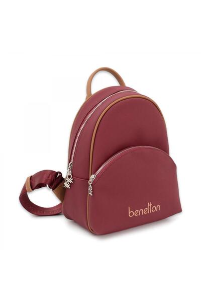 Benetton United Colors Of Bnt_1676 26X22X10 Sirt Bordo Kadın Çanta