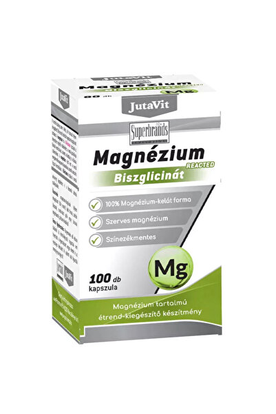 JutaVit Magnesium Bisglycinate, 100 capsules for energy, balance and muscle relaxation