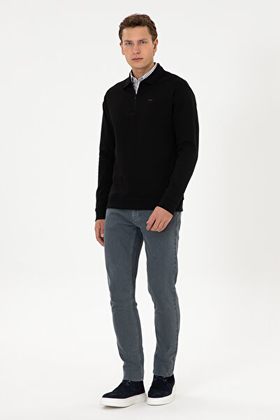 U.S. Polo Assn. Men's Black Sweatshirt 50316484-Vr046