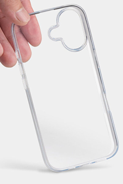 mooodcase iPhone 17 Compatible Transparent Silicone Case - Shock-Absorbing Flexible Protective Clear Cover