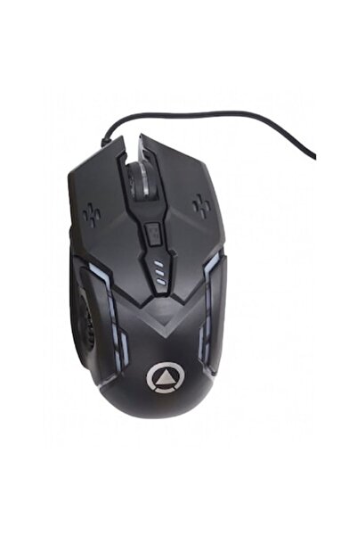 OneBuy Mouse de gaming, cu fir, iluminare LED RGB, sensibilitate reglabilă, p...