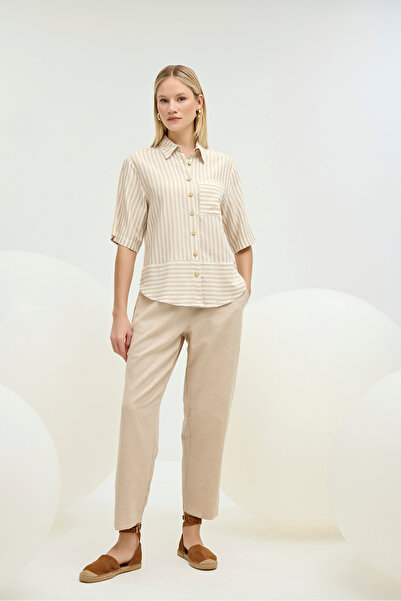 GİZZEY 21325 ΓΥΝΑΙΚΕΙΟ ΣΕΤ ΠΑΝΤΕΛΟΝΙ ΠΟΥΚΑΜΙΣΟ ΜΕ ΚΟΥΜΠΙΑ