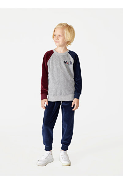 Elsima Boys' Velvet Pajama Set Winter