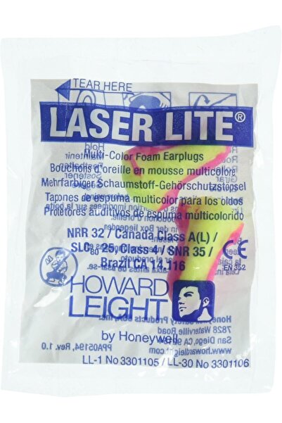 Howard Leight سدادات أذن LL1 Laser Lite Foam بدون أسلاك، 50 قطعة