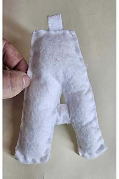 Leylace حروف فردية مصنوعة من اللباد مع حشوة داخلية من الألياف باللون الأبيض، ...