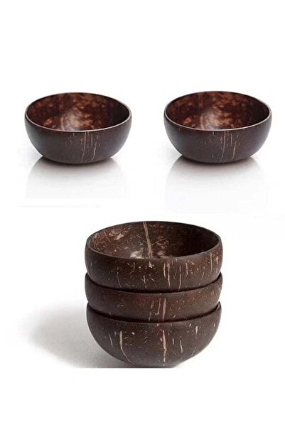 Arabest 5 Polished Coconut Smoothie & Buddha Bowls, Natural Coco Shell, 13cm+...