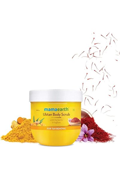 Mamaearth Ubtan Body Scrub for Men & Women 200g – Turmeric, Saffron & Walnut ...