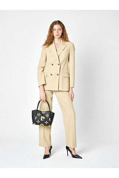 Pierre Cardin Geantă de umăr pentru femei cu curea detașabilă neagră și închidere magnetică - Geantă de mână 05PC25Y10502