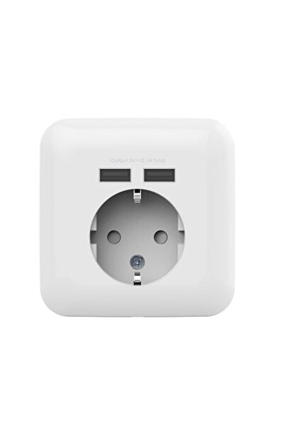 OneBuy Priză elegantă de perete cu încărcător USB Schuko 16A/250V, 2 x USB 2....