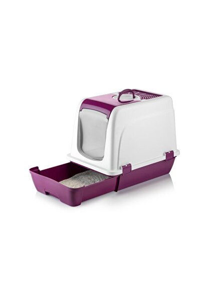 Store Orta boy kapaklı çekmeceli kedi tuvaleti