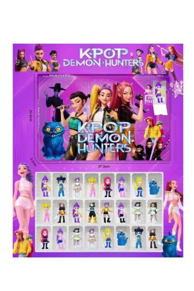 OEM Calendar Advent K-POP Demon Hunters cu 24 Figurine Colecționabile – Calendar Cadou pentru Fani KPOP