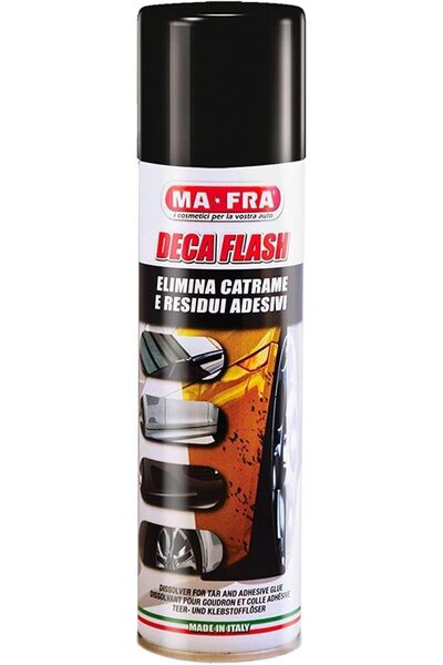 MAFRA Deca Flash 250 ml Spray - Removes Asphalt and Adhesive Residues, Safe on All Surfaces