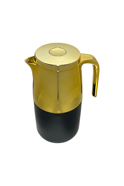 Genetic Elegant tea thermos in black and gold, 1 liter capacity