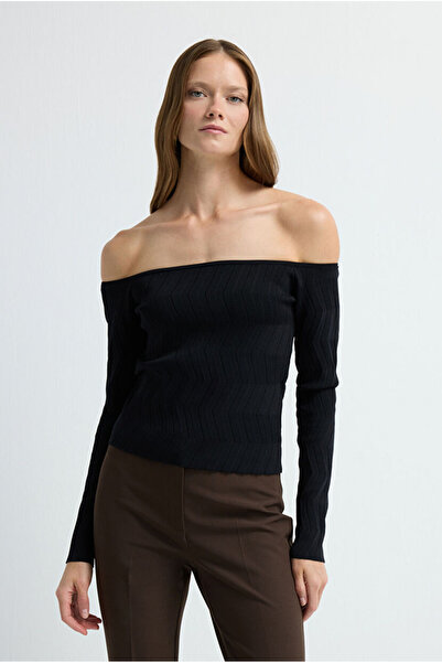 adL Zikzak Örgülü Triko Kazak