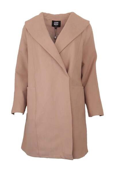 Vero Moda Zena Light Pink Coat - L, Pink, viscose | nylon | spandex | polyester