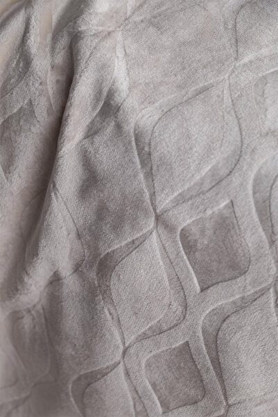 Apricitas HOME Mercy Ecru Double Embossed Patterned Blanket - 220*240 cm