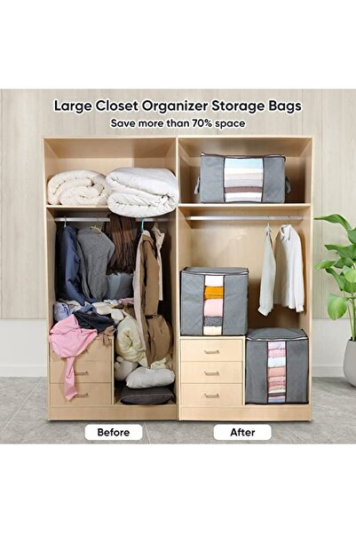 zola Storage bag, universal, with zipper, grey, 32x60x37 cm