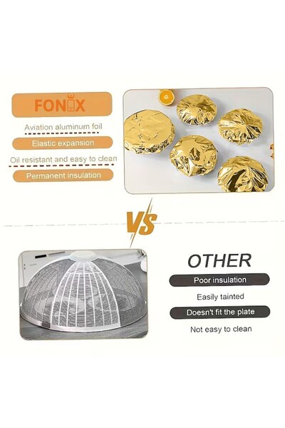 FONIX EcoTherm Bag Food Storage Lids, 25 pcs, Fits Dishes, Keeps Food Warm & Fresh