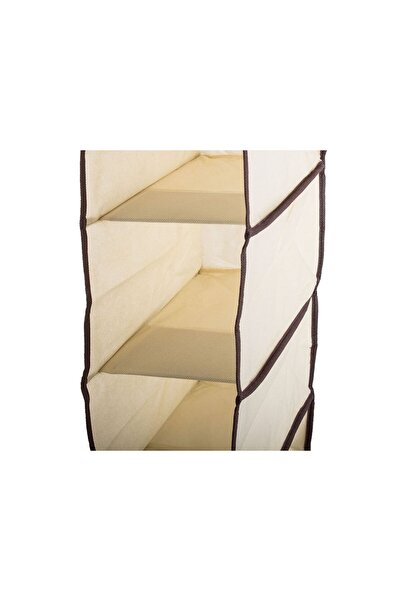 zola Οργανωτής, κρεμ, με 5 διαμερίσματα, κλείσιμο με velcro, 30x15x70 εκ.