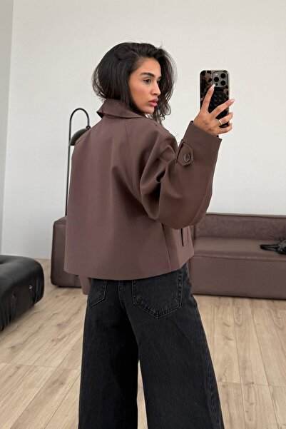 SHILSEE BEUTİQUE ΓΥΝΑΙΚΕΙΟ ΚΡΕΠ ΥΦΑΣΜΑ ΚΟΝΤΟ ΚΑΦΕ ΚΑΦΕ