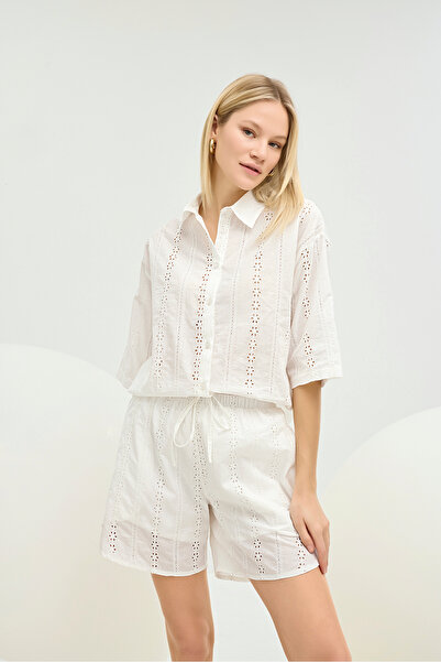 GİZZEY 21395 SET CĂMAȘĂ BRODATĂ PENTRU FEMEI