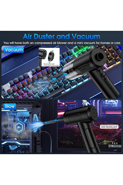 Generic Compressed Air Duster, Handheld Car Vacuum/Air Blower & Pump, Electric Keyboard/Computer Duster