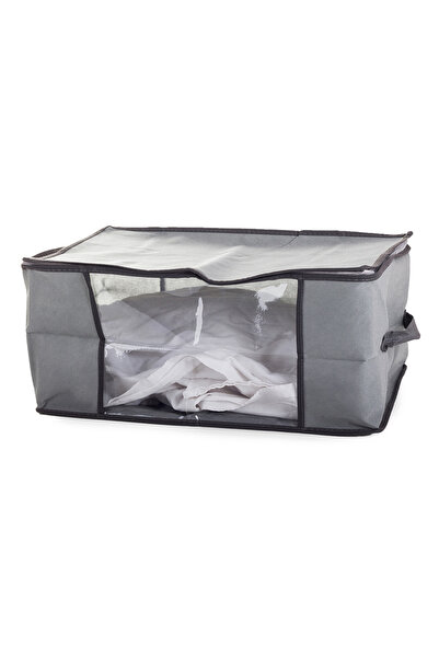 zola Storage bag, universal, grey with zipper, 45x30x20 cm