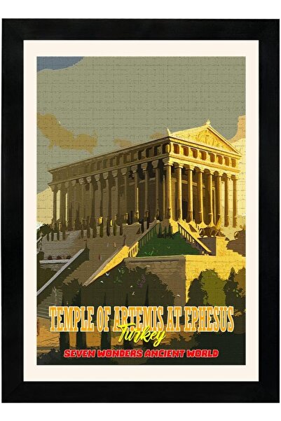 DOME MD Art Collections - Temple of Artemis in Ephesus (Seven Wonders), A4/A3 with PVC Frame