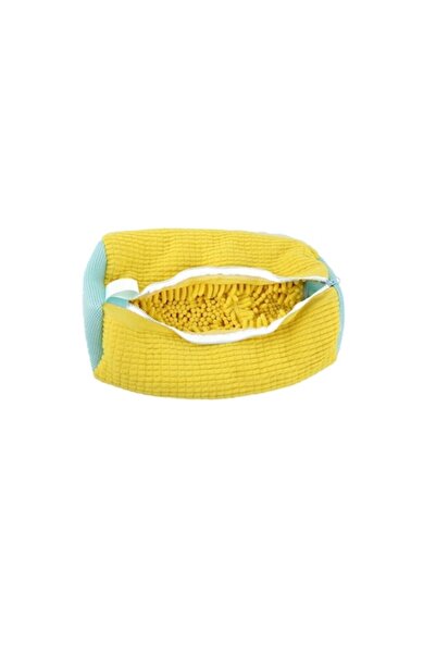 Omelivon Set of 2 shoe wash bags, yellow, 35.9x19.5cm