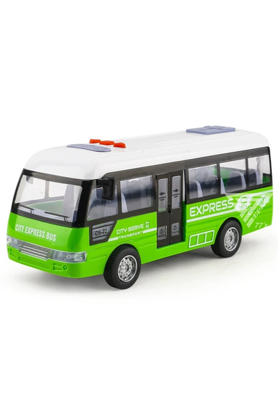 Prlk toys لعبة الحافلة السريعة الخضراء الصغيرة