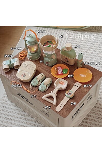 OEM Kids camping play set with foldable tent (74 cm dia x 88 cm h) and 16-piece exploration accessories