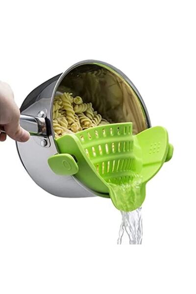 FONIX Home Silicone Filter Strainer, Food-grade, Universal, 23x13x7 cm, Green