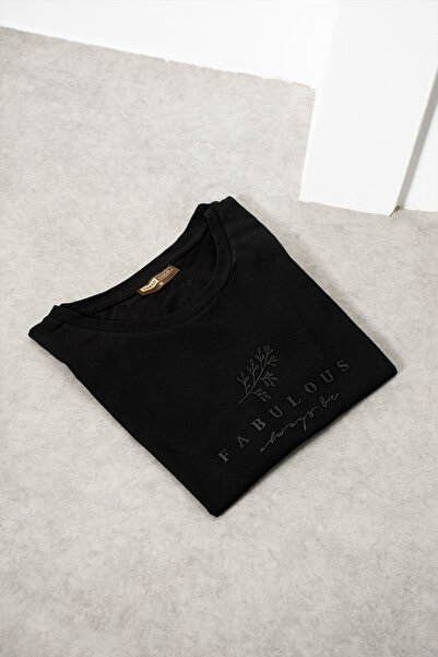 grand coco Women's Printed Black Crop T-Shirt