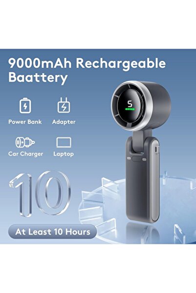 Generic Portable Handheld Mini Fan,Foldable Powerful Winds Turbo Fan, USB Rechargeable Personal Outdoor Fan