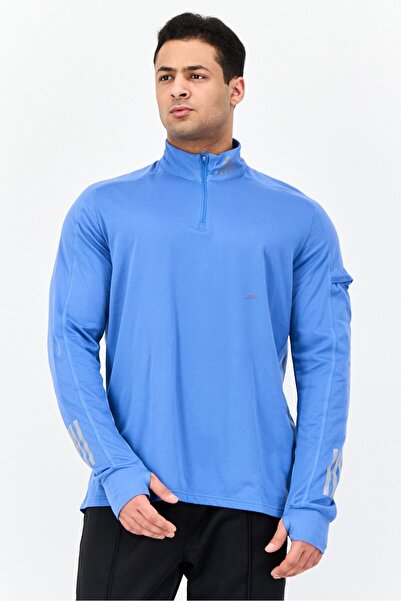 adidas Men Sportswear Fit Long Sleeves Training Sweatshirts, Blue