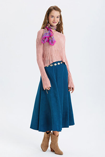 Clandestino Εθνοτικό σχέδιο ινδικό μεταξωτό σάλι ροζ - μωβ