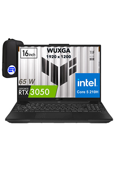 ASUS TUF F16 FX607VJ Core 5-210H 32GB 2TB SSD RTX3050 16'' FullHD+ 144Hz + El...