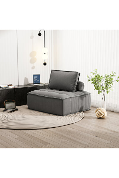Venpara 100*100*75cm Modern Elastic Furniture Sofa with Comfort Cushions - Durable Minimalist Design