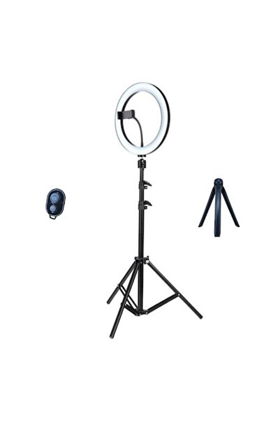 selling depot Set inelar cu lumină 33 cm (13") cu trepied, mini trepied, tele...