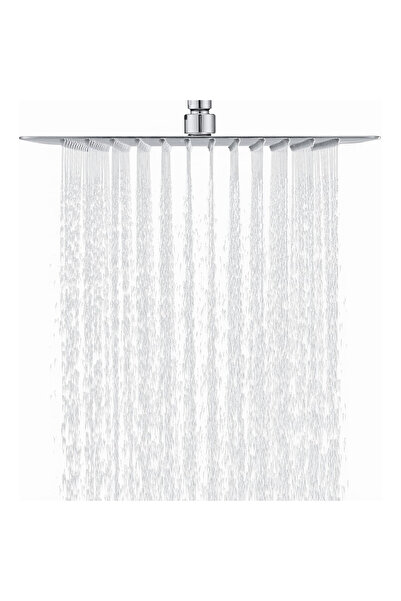 OEM DETBOM shower head, 40x40 cm, 304 stainless steel, 360° rotatable, shiny chrome